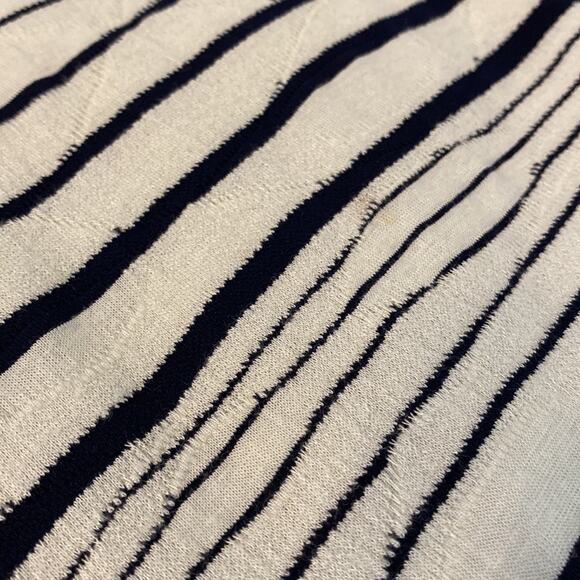 Maeve Anthropologie Navy and Cream Striped Knit Swing Dress Size XS - Picture 9 of 11